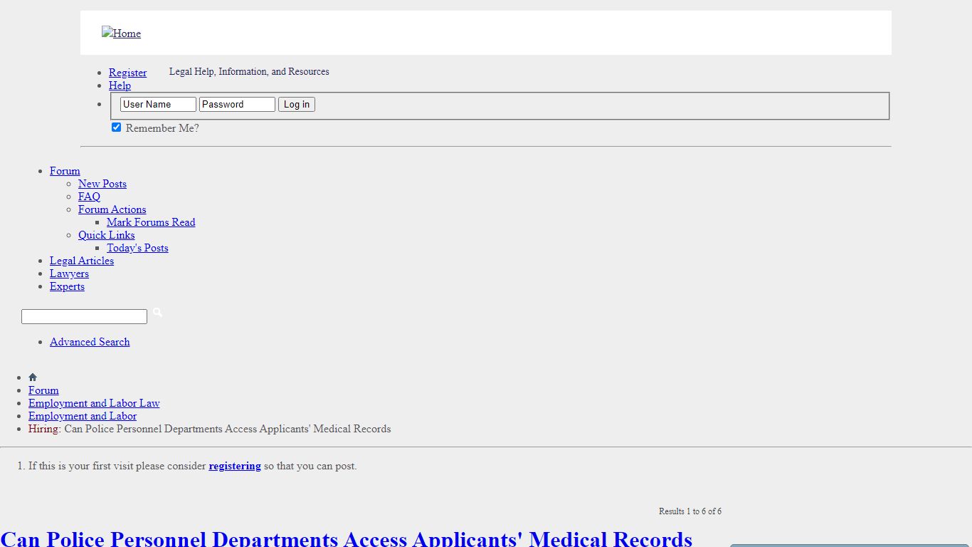 Can Police Personnel Departments Access Applicants' Medical Records